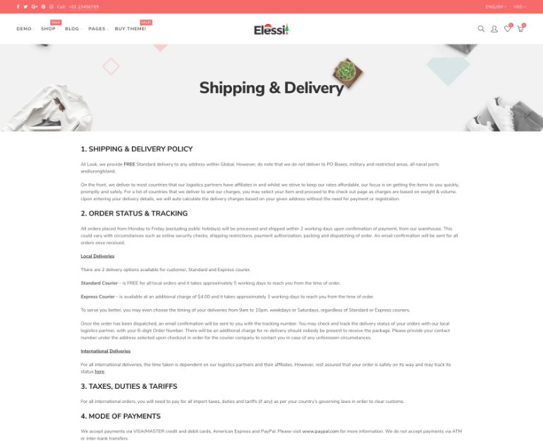 Shipping & Delivery